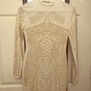 Beaded off white dress